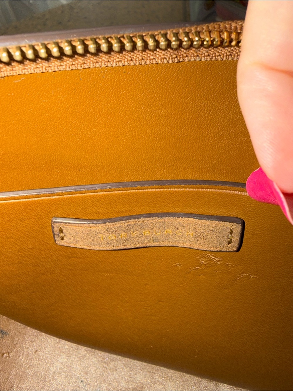 Tory Burch Piper Suede Saddle Bag Crossbody Brown - Picture 7 of 12